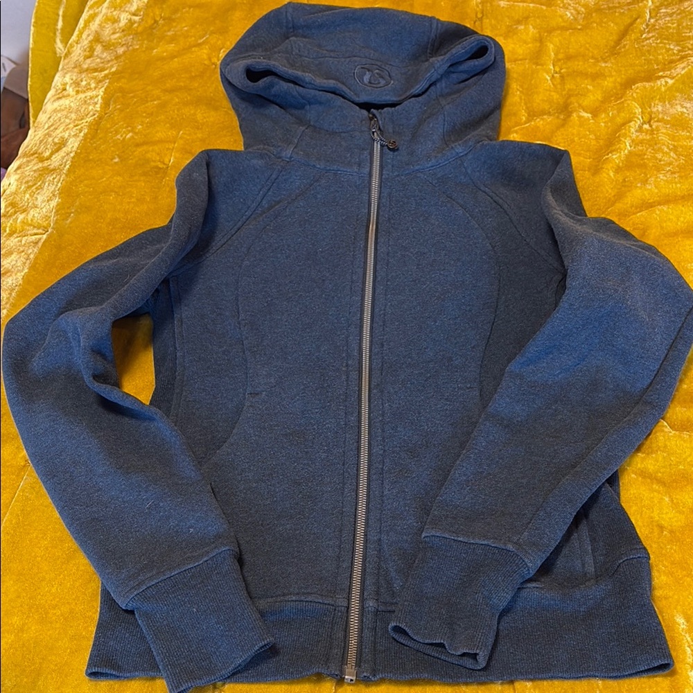 Lululemon Athletica Blue Scuba Hoodie Plush